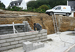 Réalisation des fondations à Loulans-Verchamp